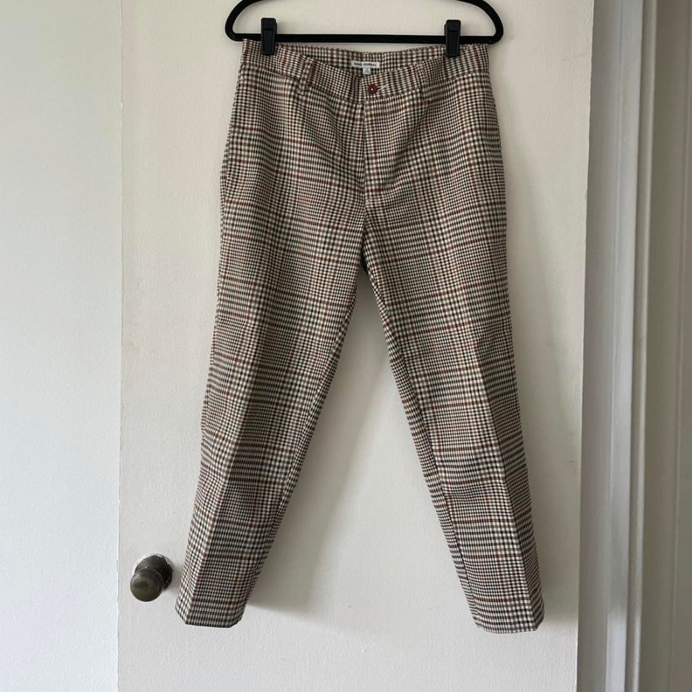 BANKS JOURNAL TAPERED PLAID PANT MENS 30